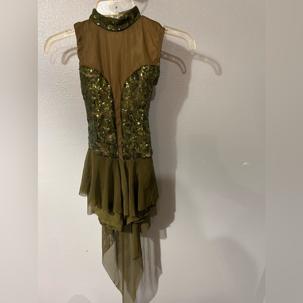 Meekelle dance costume , Army Green size large child
